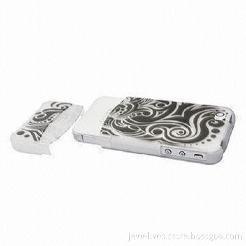 Protective Case for iPhone 4, with Laser Engraved Logo, Customized Designs are Welcome